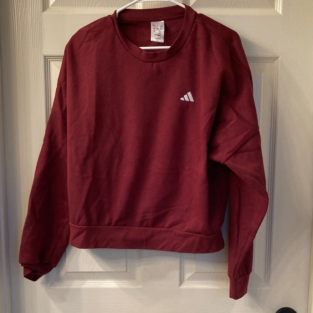 adidas Maroon Crewneck Sweatshirt
